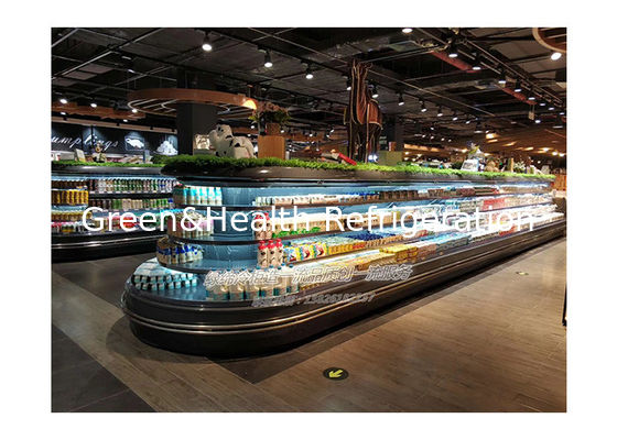 商用 多階建て 丸い島 オープン フリーザー 冷蔵庫 スーパーマーケット