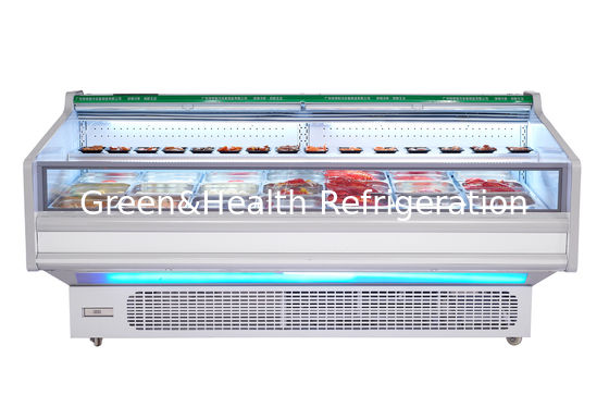 800Lステンレス鋼 水平式オープンディスプレイ冷蔵庫 肉冷蔵庫 商用冷蔵庫