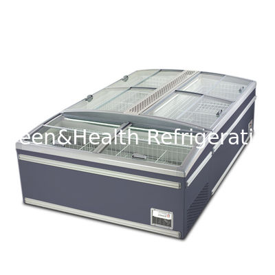水平ガラスのステンレス鋼 商用島式冷凍機 冷凍製品