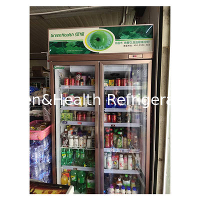 商用スーパー / ストア 2 / 3 ガラスドア エコノミー 冷蔵庫 ディスプレイ 冷蔵庫