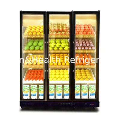 商用 3 ガラス ドア 多 LED ライト 飲料 冷蔵庫 ディスプレイ フリーザー