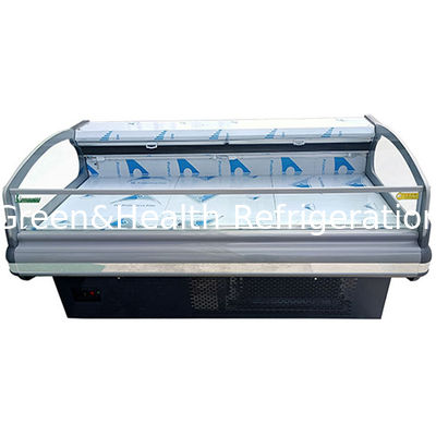 コンプレッサー内蔵 半開いたヨーロッパ新鮮肉 貯蔵 冷蔵庫 ディスプレイ 冷蔵庫