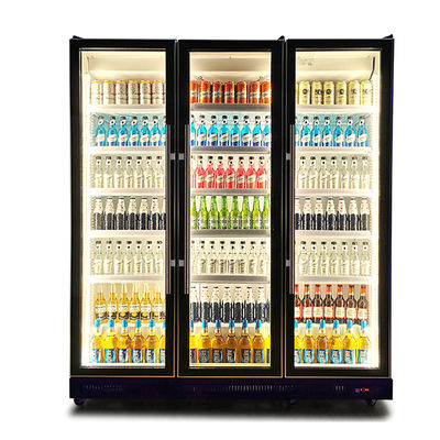 商用ガラスドア 垂直多重照明 飲料 冷蔵庫 ディスプレイ 冷蔵庫