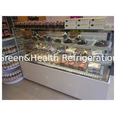 床立式 多棚 右角ケーキ 冷蔵型ディスプレイ冷凍機