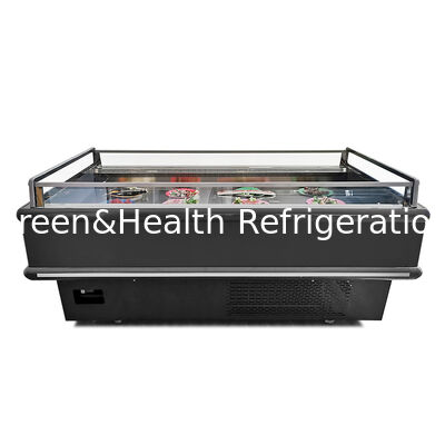 業務用トップオープンディスプレイチラーアイランドフリーザー 2000x1130x900mm 2-10℃/-15～-18℃ 900/1350W 冷凍食品用