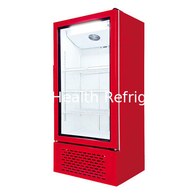 Fan Cooling Auto Defrost 273L Commercial Upright Beverage Display Refrigerator with Glass Door