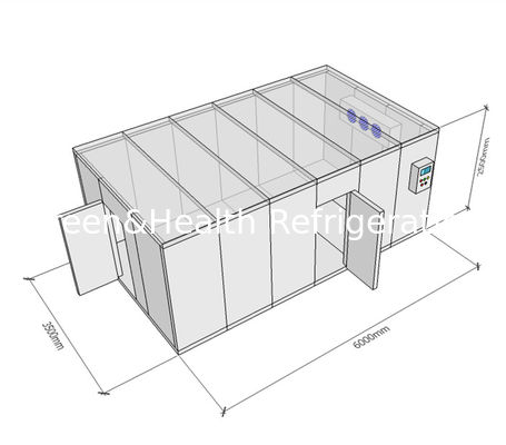 モジュラー モジュラー冷蔵室の圧縮機のRefrigeratied大きい容量の低温貯蔵の倉庫