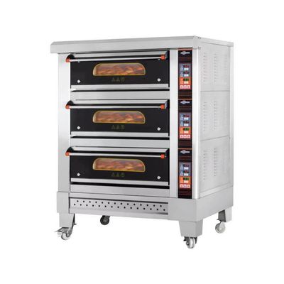コマーシャルによって使用される単一のパン屋1のデッキ2皿のガス オーブン装置