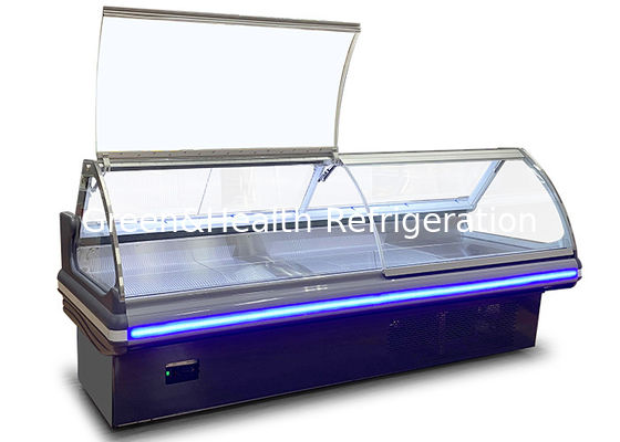 肉店の商業表示フリーザーのデリカテッセンの食糧開いた表示冷却装置